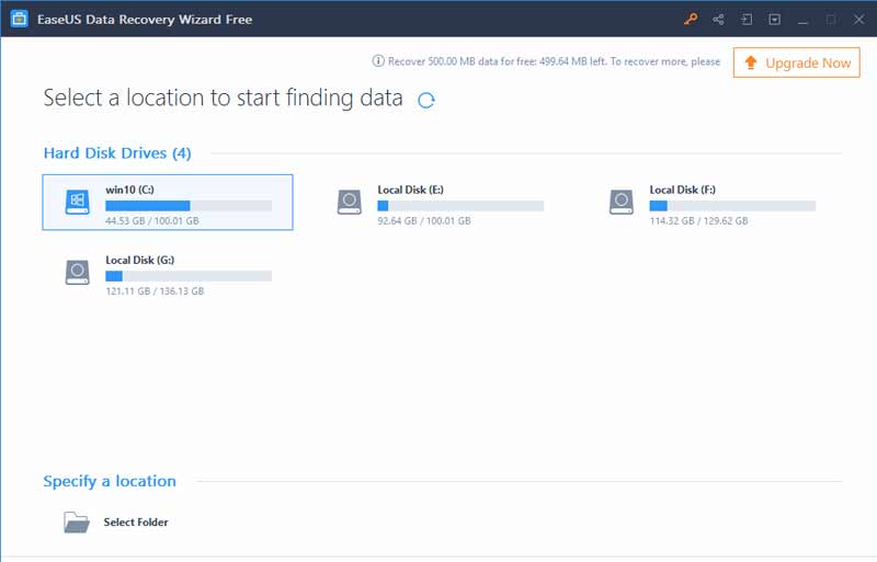 EASEUS Data Recovery software